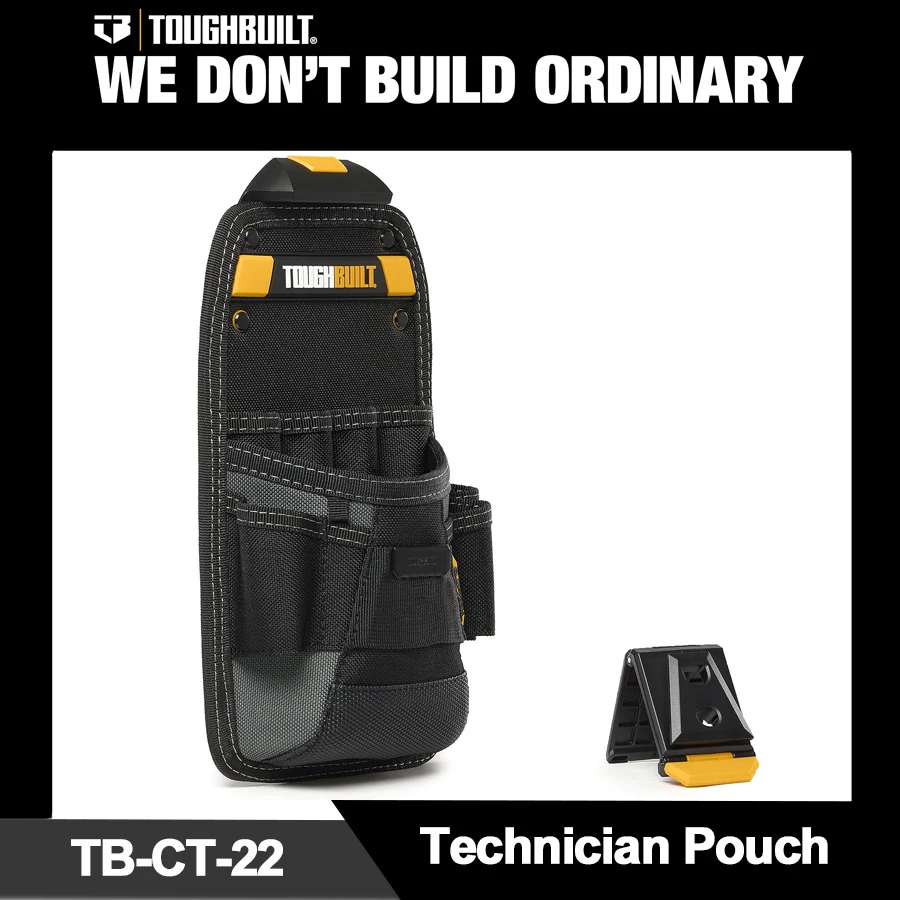 TOUGHBUILT Technician Pouch with 11 Pockets and Loop Adjustable Holster Multi-Tool Holder Accessory ‎TB-CT-22