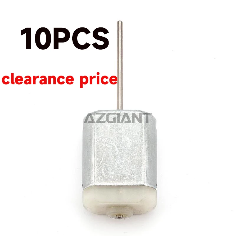 10 قطعة طول المحور 66.8 مللي متر 12 فولت موتور تيار مستمر فرشاة الكربون النحاس مقشر سبائك الألومنيوم البلاستيك الغطاء الخلفي أبيض جديد #1