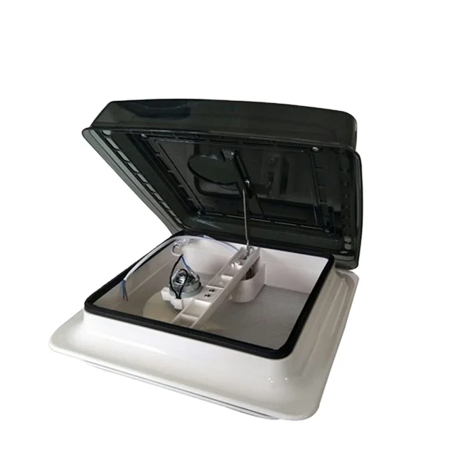 

New Design Manual 12V 20W RV Roof Vent Fan Motorhome Exhaust Low Profile with Cover for Camper Van