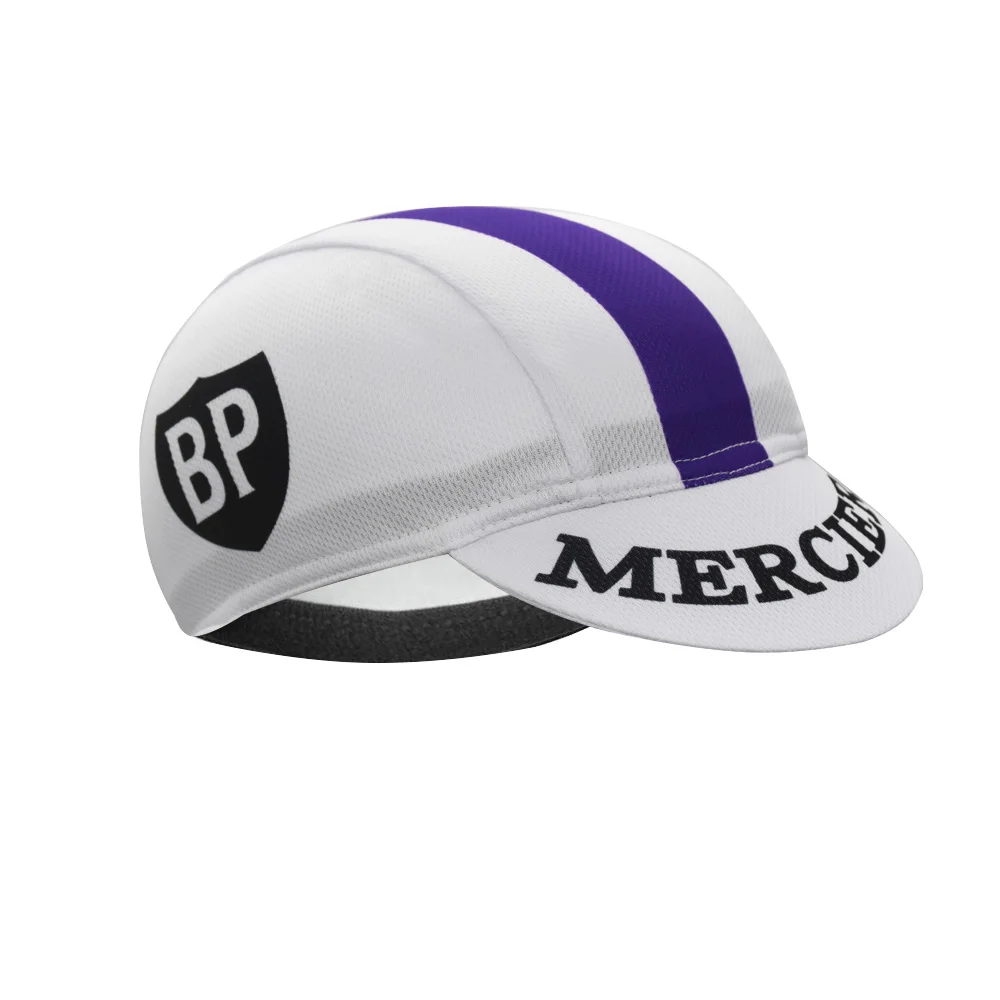 Mercier Retro Cycling Cap Creativity Bike Hat Headwear Free Size  Men And Women Quick-Drying Polyester Braetan