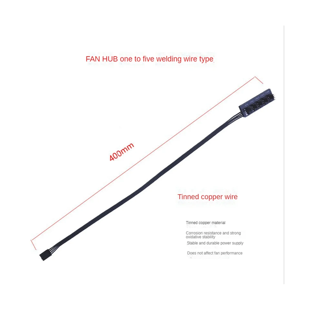 

Superb 40cm 1 to 5 4-Pin Molex TX4 PWM Fan CPU HUB Splitter PC Case Chasis Cooler Extension Cable Adapter Controller