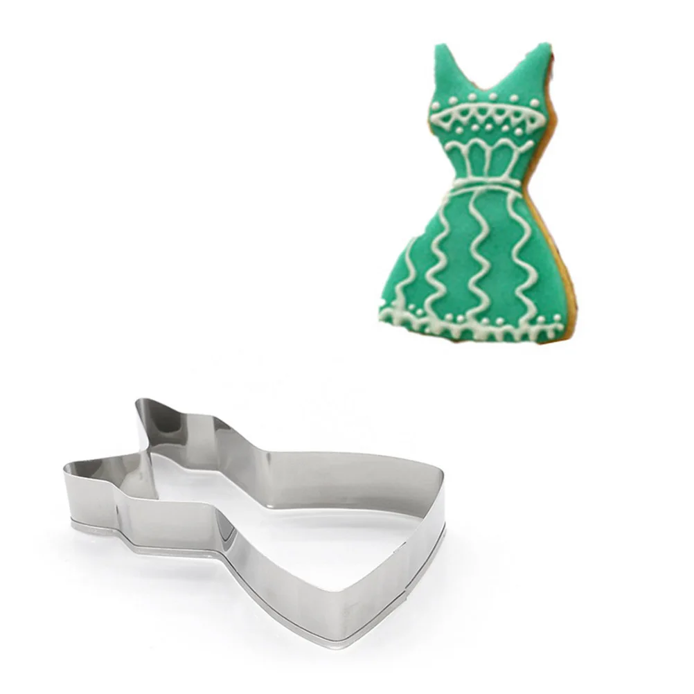 

9Pcs Premium Stainless Steel Cookie Cutter Set Skirt Shapes for Baking DIY Projects Cake Decorating Tools Non Stick Reusable