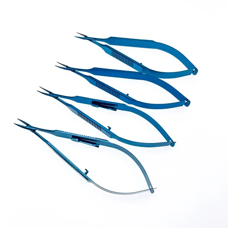 1Pc Flat Handle Titanium Needle Holder, Ophthalmic Microsurgery Surgical Instrument