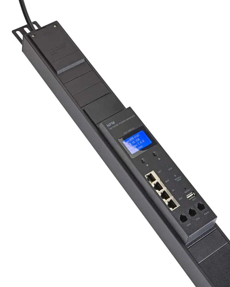 

19" meter rack PDU, clever PDU, smart PDU with meter and control
