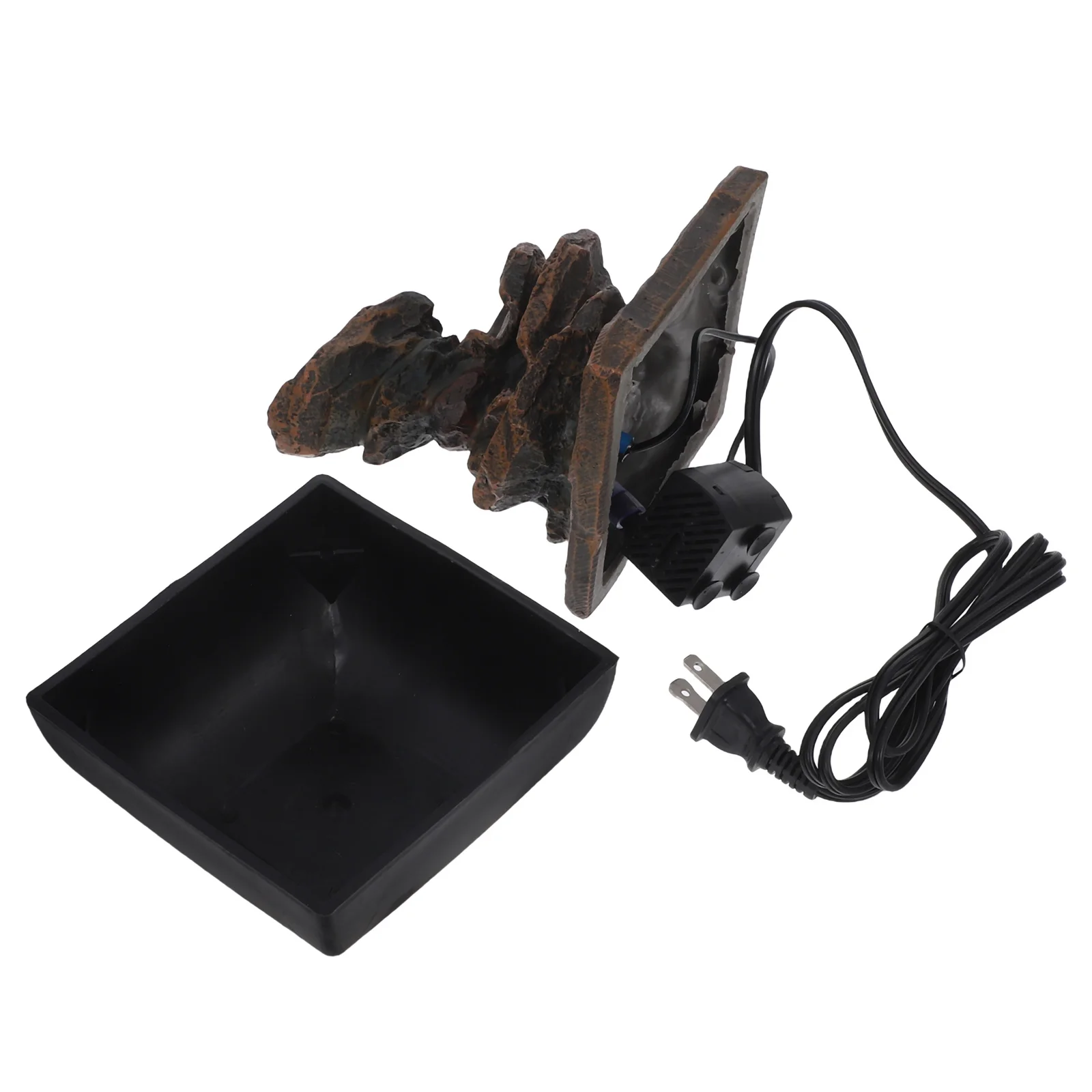 

1pcs Tabletop Fountain Indoor Resin Desktop Water Feature For Office Bedroom Decor Small Zen Mini Waterfall Sound Desk Fountain