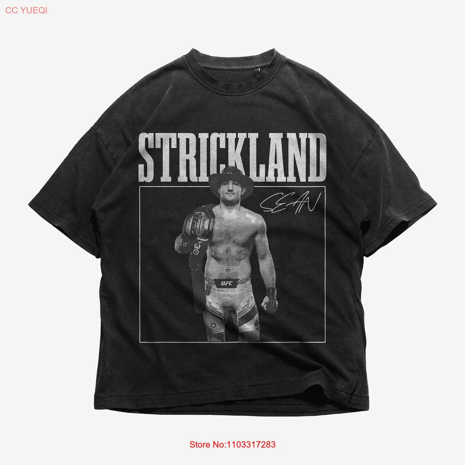 Vintage 90s Graphic Style Sean Strickland T-Shirt, Sean Strickland Sweatshirt, R