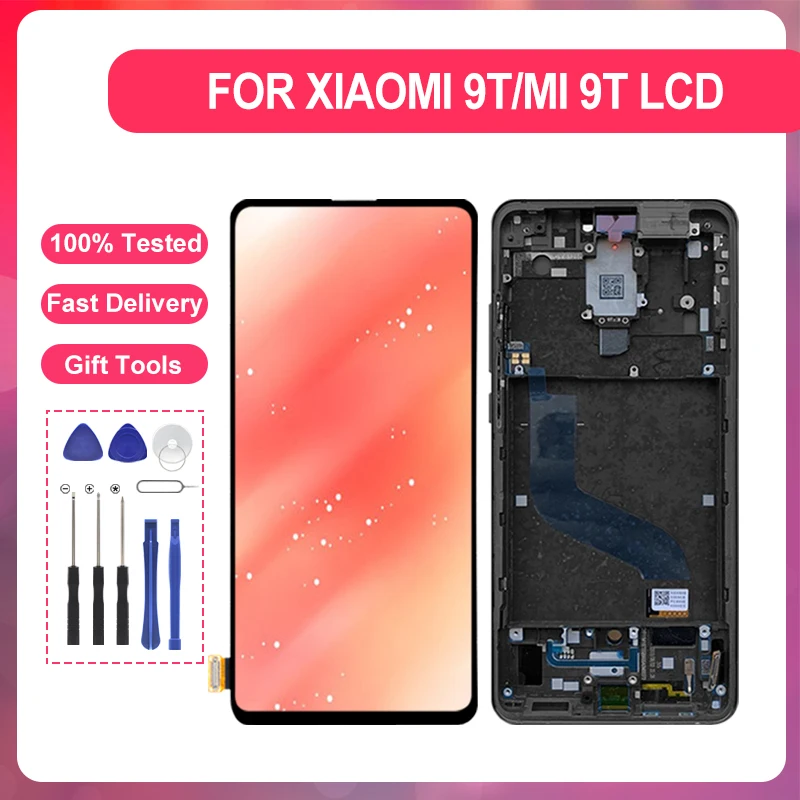 6.39 Inch For Xiaomi Mi 9T Pro LCD Touch Screen Digitizer Mi 9T Display Assembly For Redmi K20 Pro Screen M1903F10G With Tools