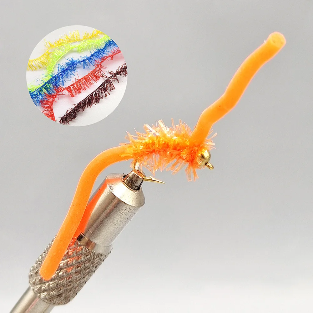 

Fishing Lure Hook Your Next Catch with 4 Fly Fishing Lure Worm Baits Brass Bead Head and High Carbon Steel Hook
