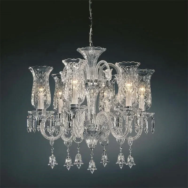 ALBERT Crystal Chandelier Lamp European Style LED Pendant Light Decorative Fixtures for Home Living Room