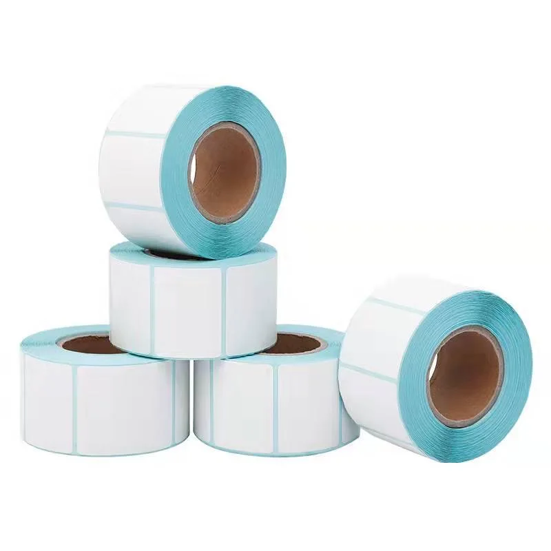 1Roll Width 40/50/60/70/80/90/100mm Self-Adhesive Stickers Shipping Thermal Label Barcode no Carbon Band Required