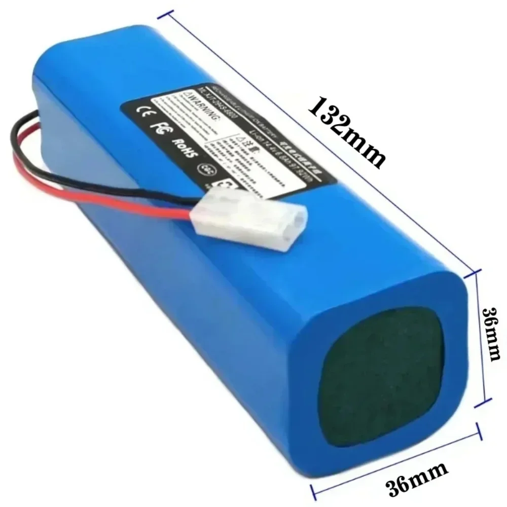 14.8V 6800mAh Battery INR18650 M26-4S2P for Tefal Explorer 95 Robot Vacuum Cleaner SS2230002529