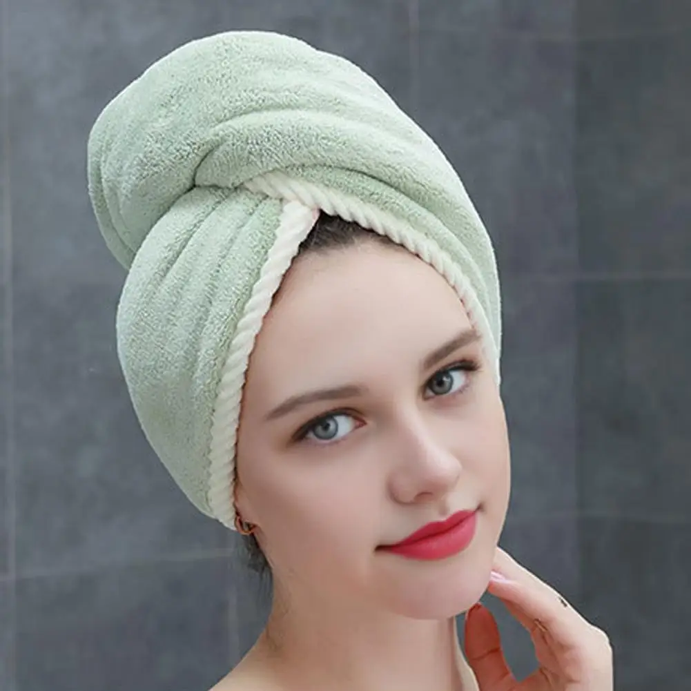 Absorbent Hair Drying Turban Microfiber Hair Towel Wrap for Women Quick Dry Absorbent Turban Anti-frizz for Long for Permed
