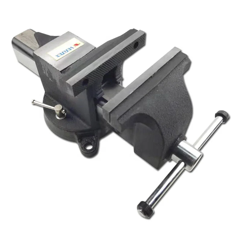 TaiWan VERTEX Steel Bench Vise With Base BVV-8 Open 200MM/Rotate 360 degrees For mechanical maintenance