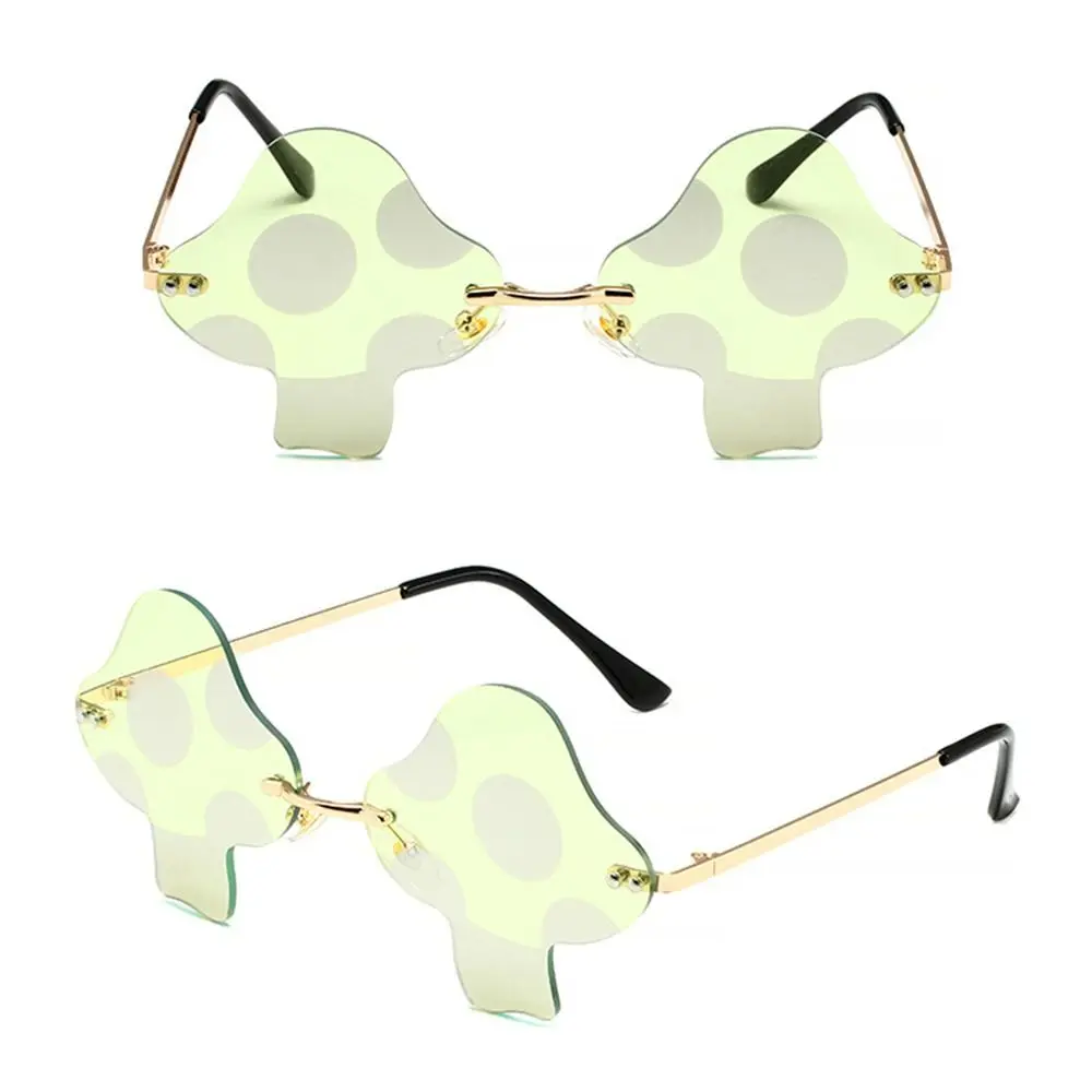 Trendy Retro Irregular Halloween Decorations Party Favor Sun Glasses for Women Mushroom Shape Eyewear Driving Sunglasses