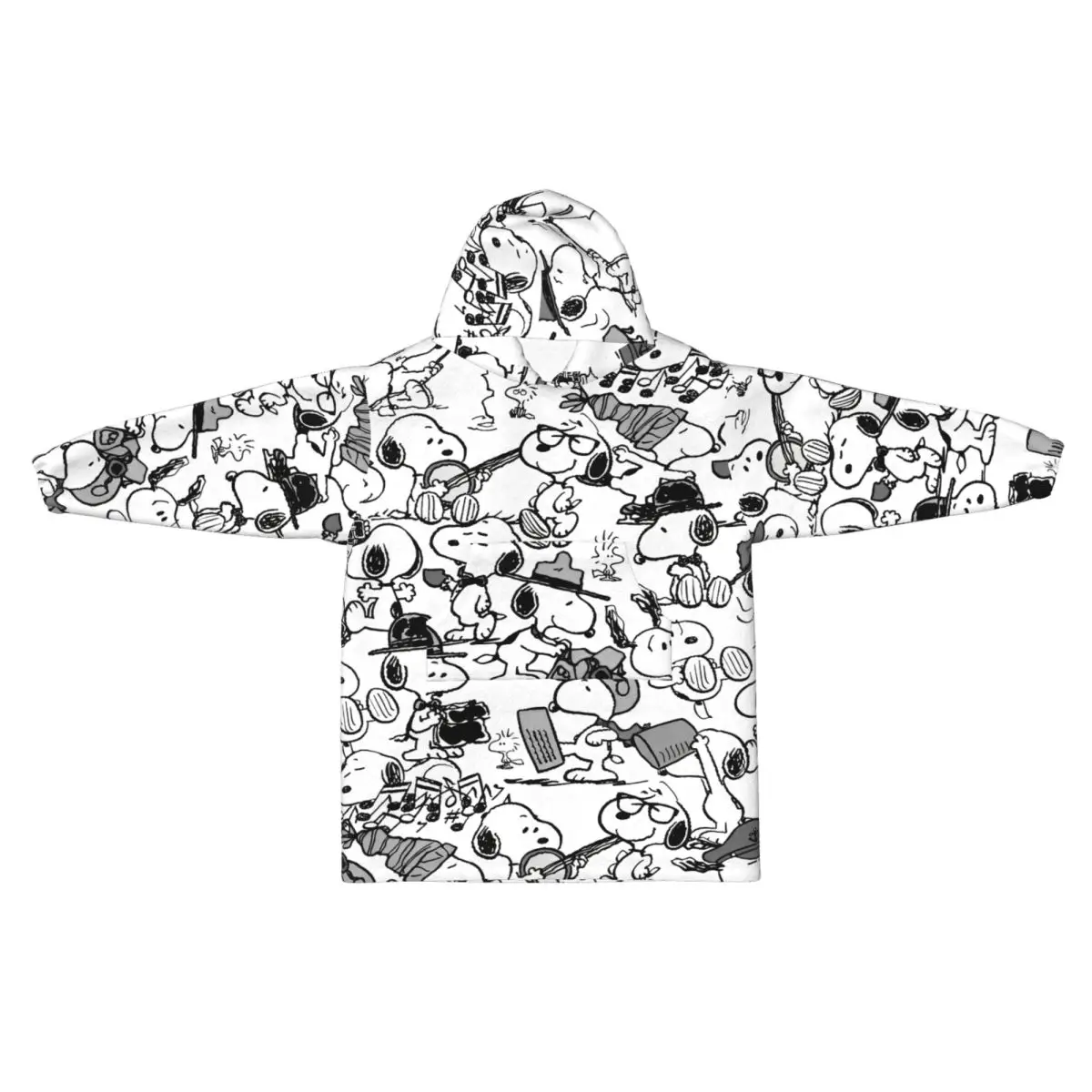 

Детское одеяло с капюшоном с рисунком собаки Snoopys, носимое пижамное одеяло большого размера, толстовка, одеяло