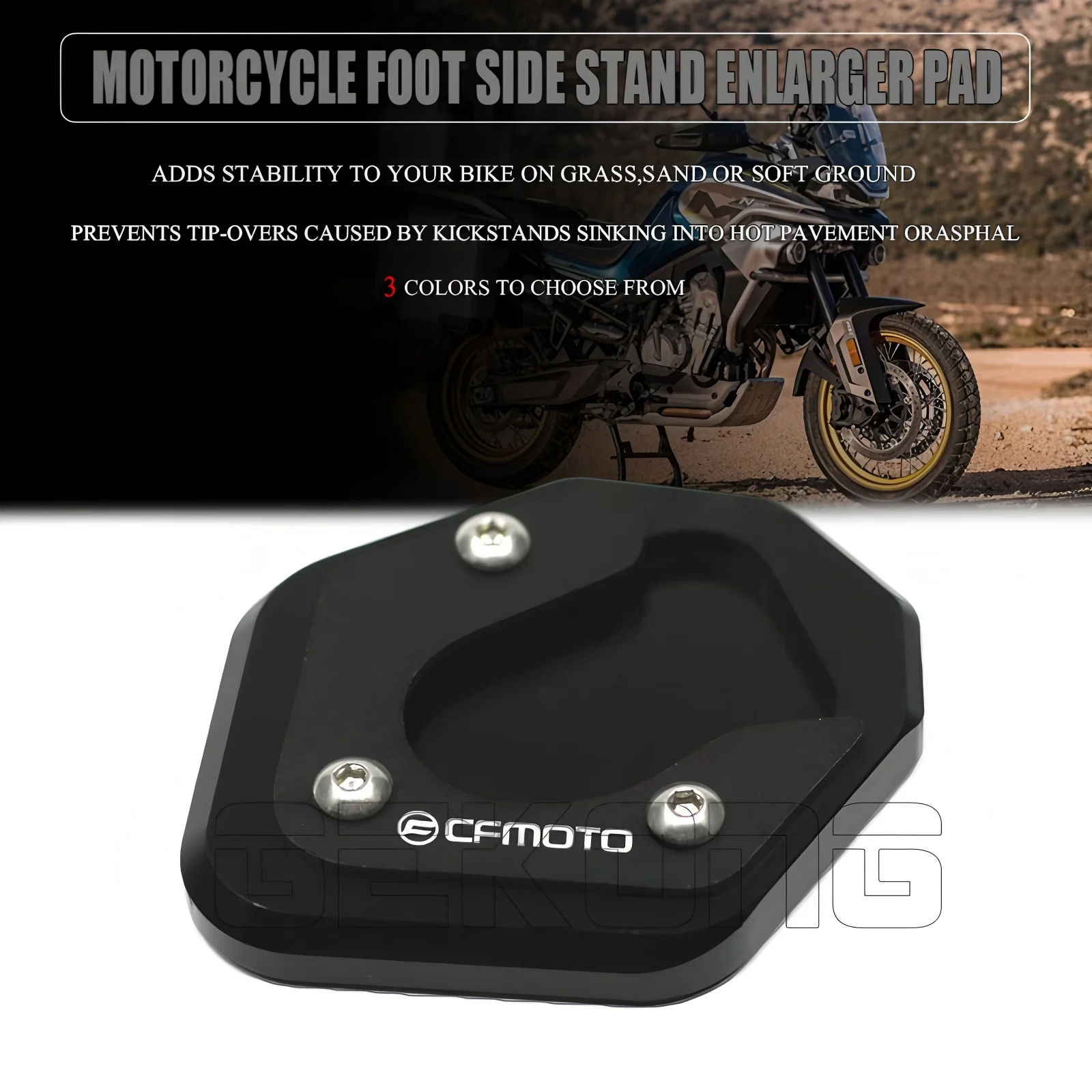 

For CFMOTO MT800 800MT 650MT 800 650 MT CF MOTO 650 TR-G 650TR-G Accessories Motorcycle Side Stand Extension Pad Bracket