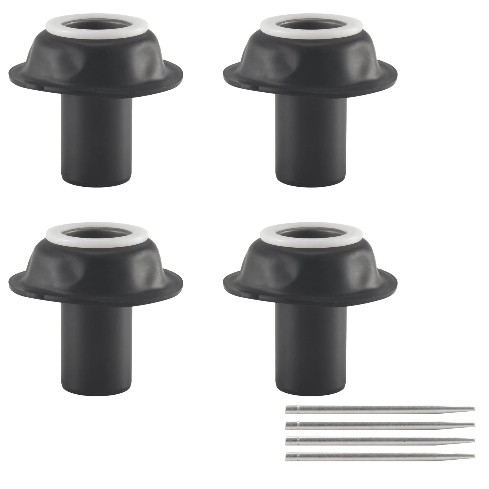 B09A 4PCS for Vmax 1200 VMX1200 1985-2007 V-MAX 1200 Motorcycle Carburetor Repair Kit Plunger Vacuum Membrane