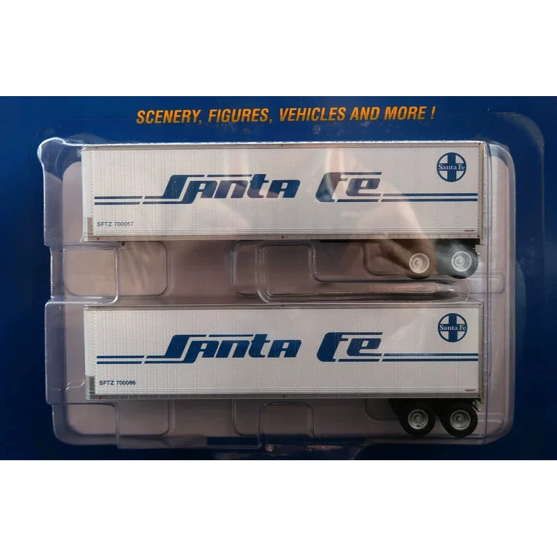 Train Model WALTHERS HO Type 1/87 949-2501 40-foot Truck Trailer Two Sections