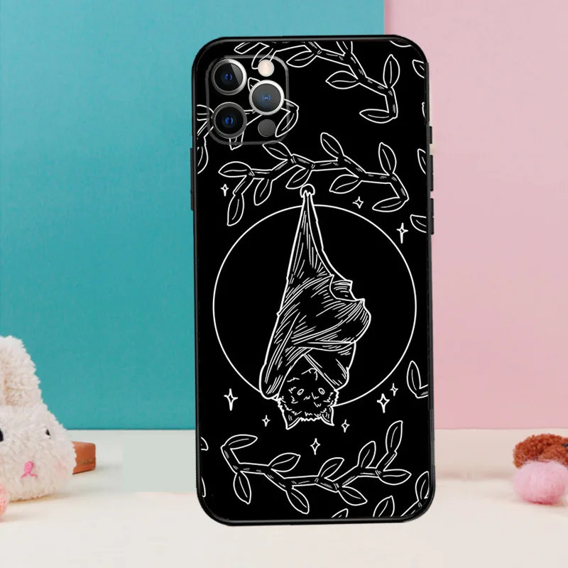 Skull Gothic Creepy Pastel GothสําหรับiPhone 16 15 14 13 12 11 Pro Max 12 13 Mini XR 15 16 Plus 16eฝาครอบCoque