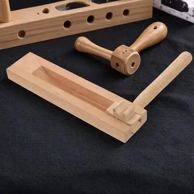 

Wooden Ratchet Hand Percussion Music Toy Kids Beige Traditional Matraca Educational Eco Friendly