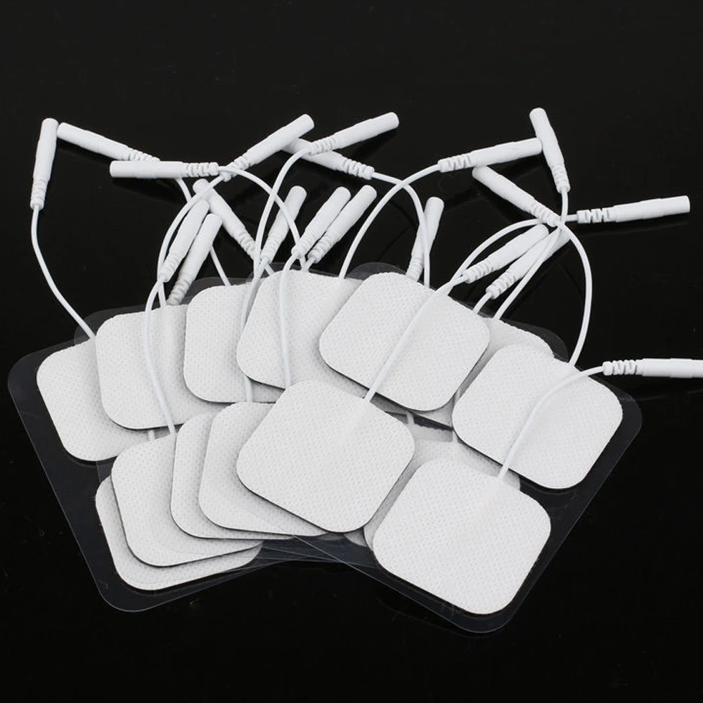 

4*4cm EMS Electrode Pads for Muscle Stimulation Reusable Self Adhesive Massage Patch Acupuncture Physiotherapy TENS Pads