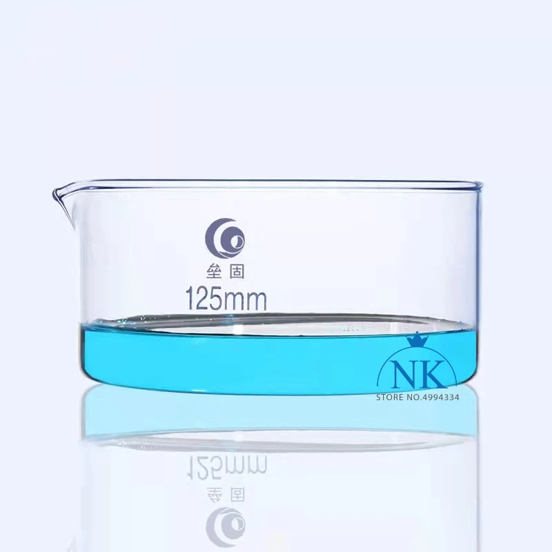 1pc High borosilicate glass crystallizing dish Circular dish Laboratory dish High temperature resistance free shipping