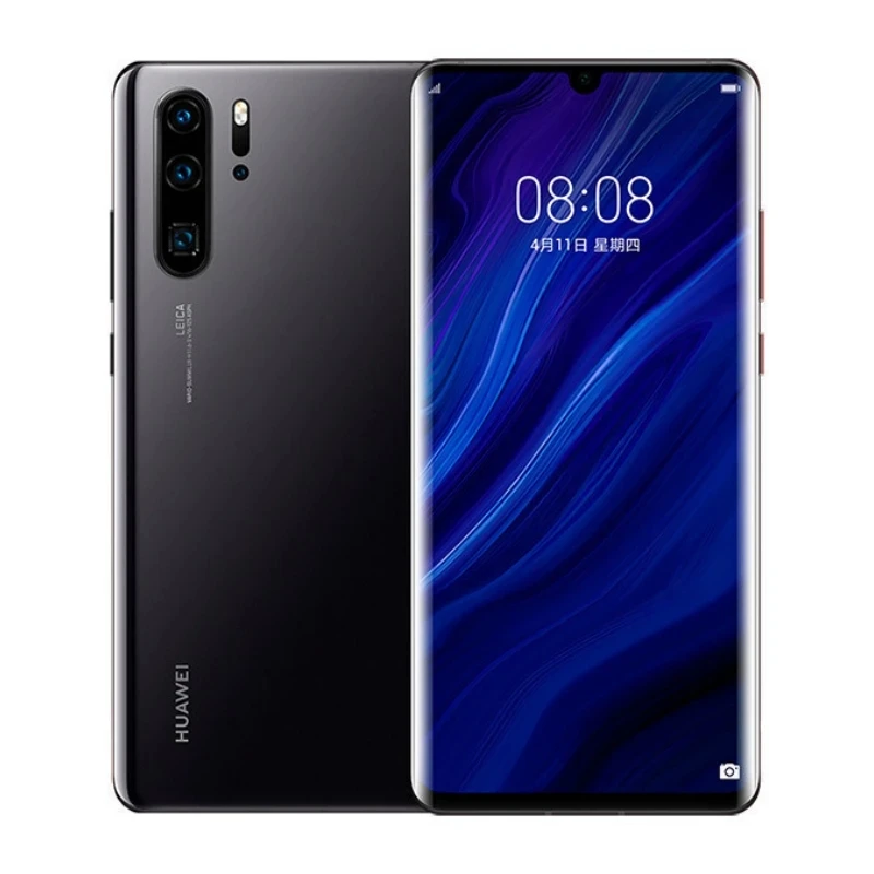 الإصدار الأصلي CN هاتف Huawei P30 Pro الذكي أندرويد 6.47 بوصة 128 جيجابايت/512 جيجابايت 40 ميجابكسل كاميرا متجر جوجل بلاي الهواتف المحمولة المستخدمة