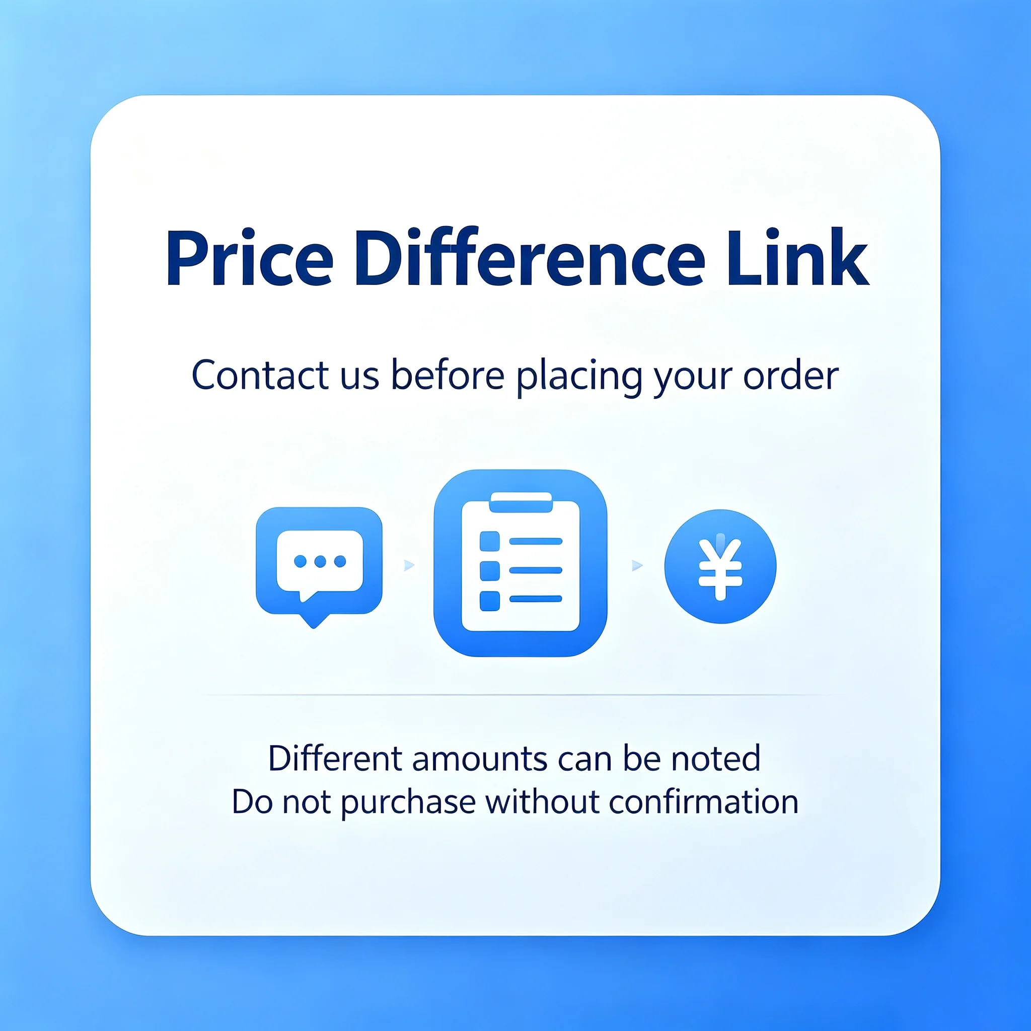 For Price Adjustment, Accessories Price Balance, Product Customization
