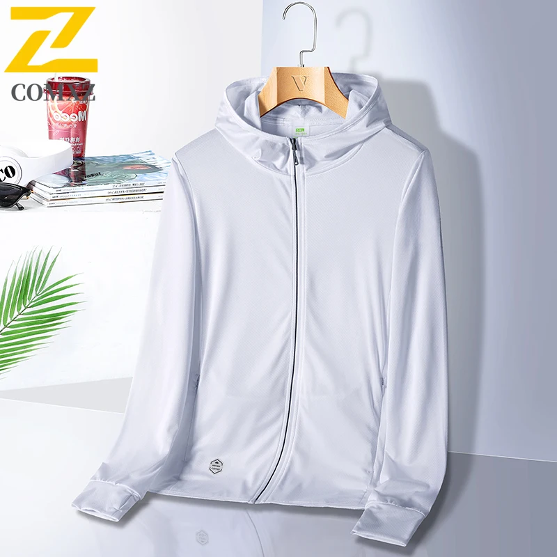 

2026 UV Sun Protection Jacket Men Outdoor Lightweight Cool Feeling Triple Protection Windbreaker Summer Lightweight Running Tops