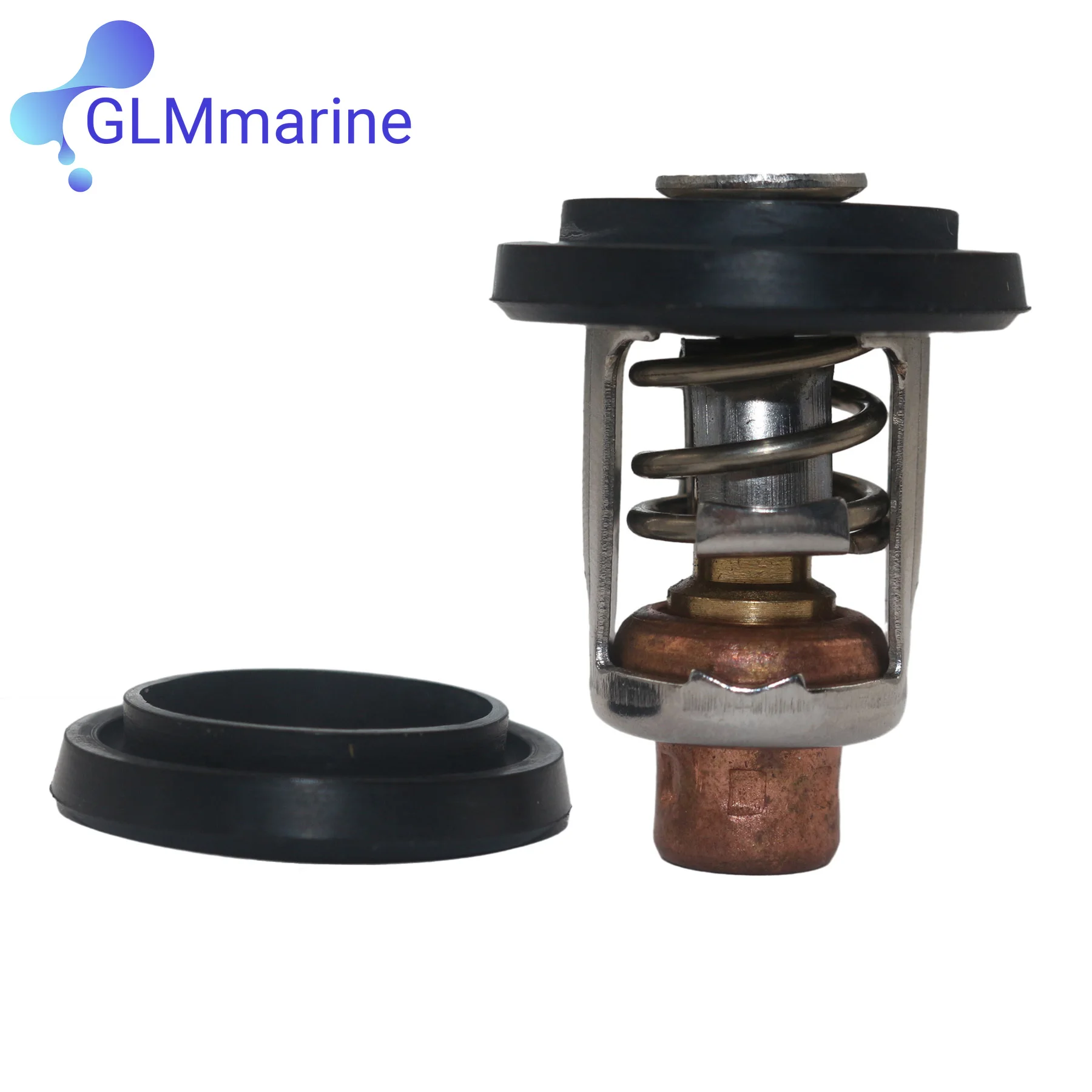 OMC Johnson Evinrude 143용 ° F62 ° C 온도 조절기 378065 393659 6-235 HP 선외기 엔진 434841 437414 5005440 508626