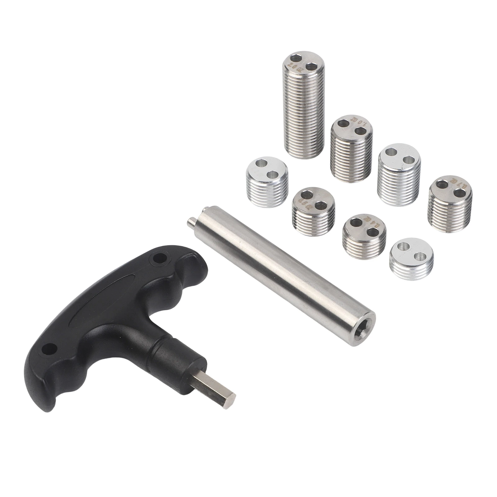 Game Play Enhancement Billiards Weight Kit Variety Of Weights Included Adjustable Cue Weight Detachable Handle Tool For Cue
