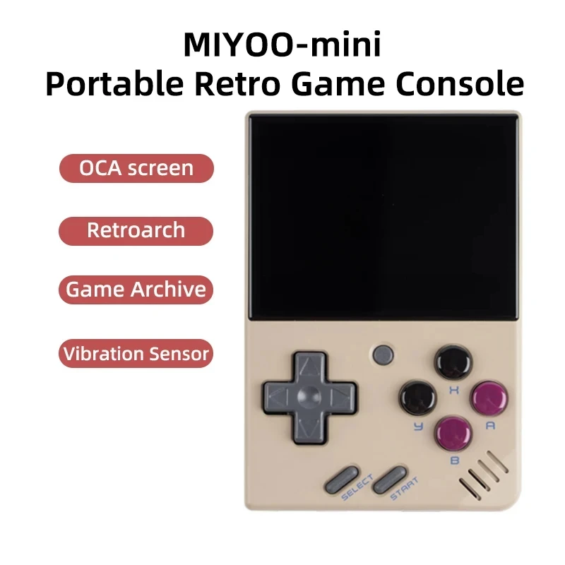 Miyoo Mini V4 Retro Handheld Game Console 3.5Inch IPS HD Screen 3000mAh WiFi 8000Games Linux System Portable Video Players