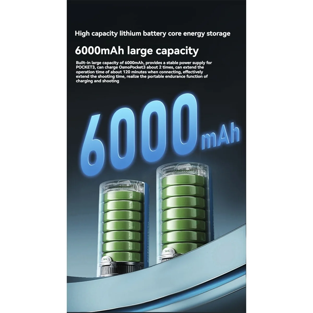 IYBBW-STARTRC Handle Grip Charger for DJI OSMO Pocket 3 Camera Charger Handheld Power Bank Extension Charging for DJI Pocket 3