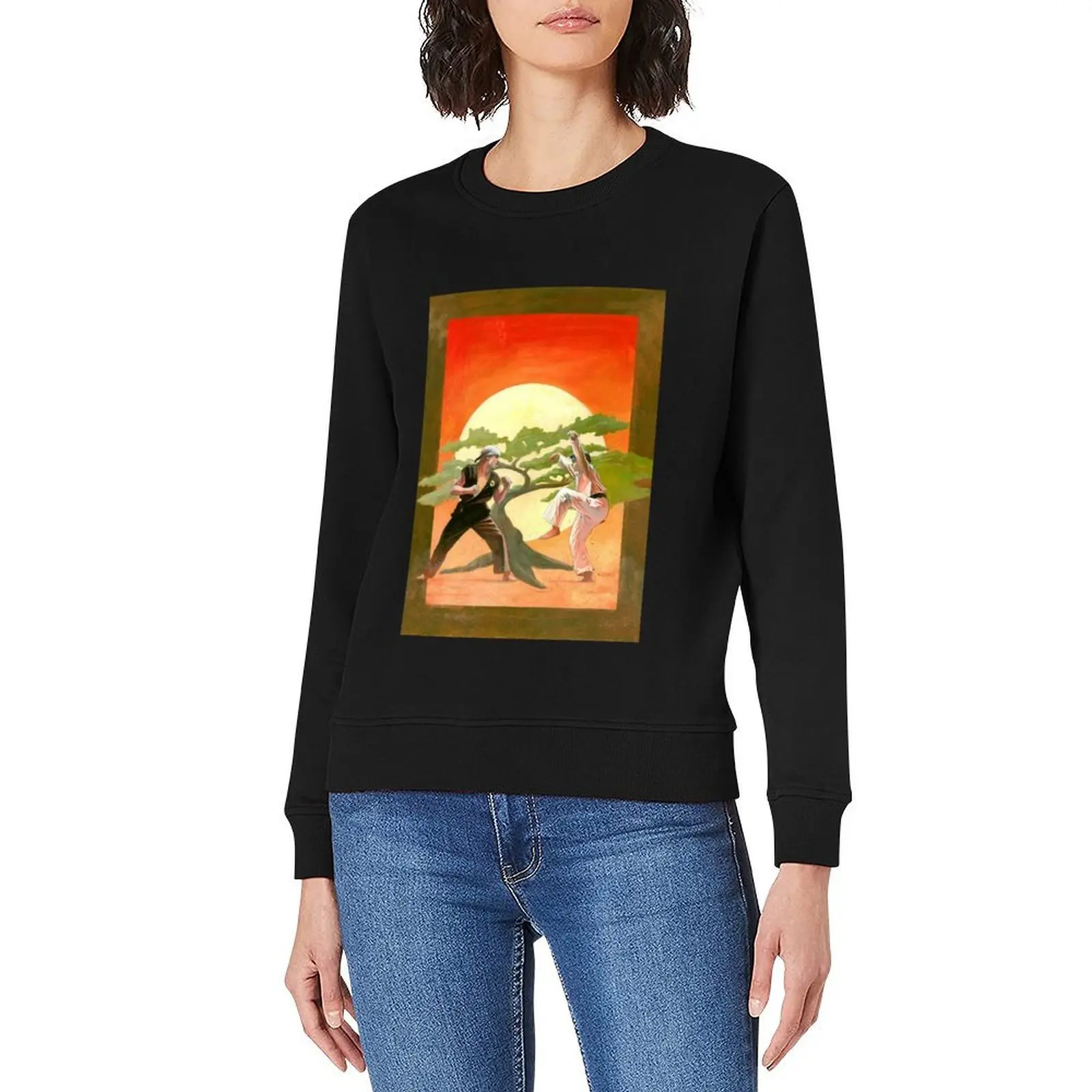 The Karate Kid Movie Poster Painting Pullover mens designer clothes male clothes tracksuit sports sweatshirt man