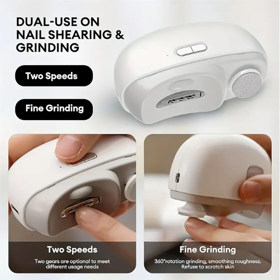 Electric Nail Clippers, Nail Sharpeners, Trimmers, Anti-Splash - Small and Convenient Household Nail Clippers, Anti-Meat Pi
