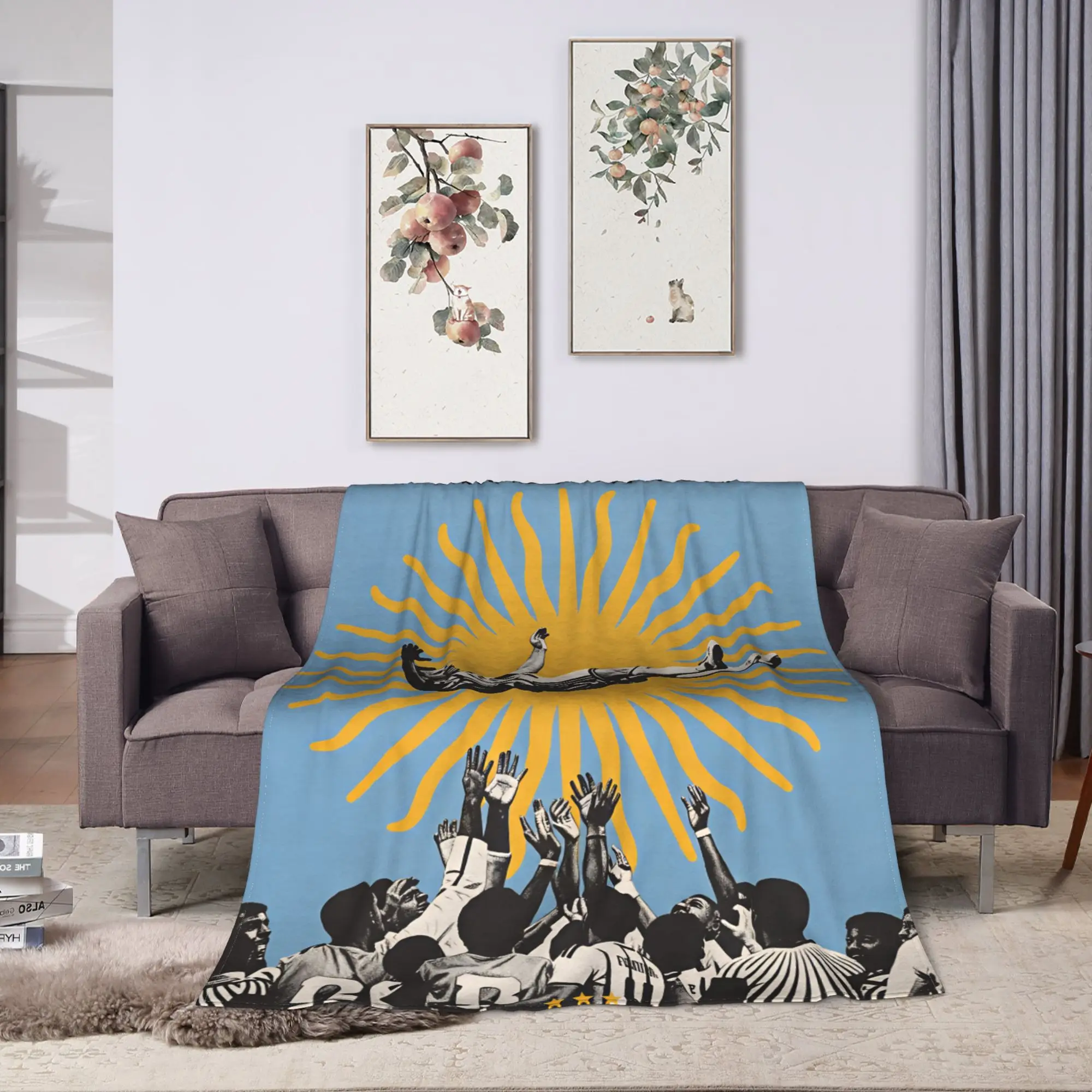 Las Malvinas Son Argentinas Blanket Quality Super Soft  Throw Blanket Spring Camping Living Room Graphic Bedspread