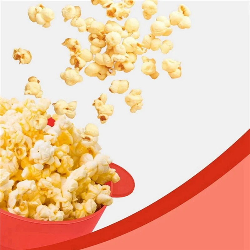 1 Piece Silicone Popcorn Maker Collapsible Popcorn Bowls Popcorn Container With Lids