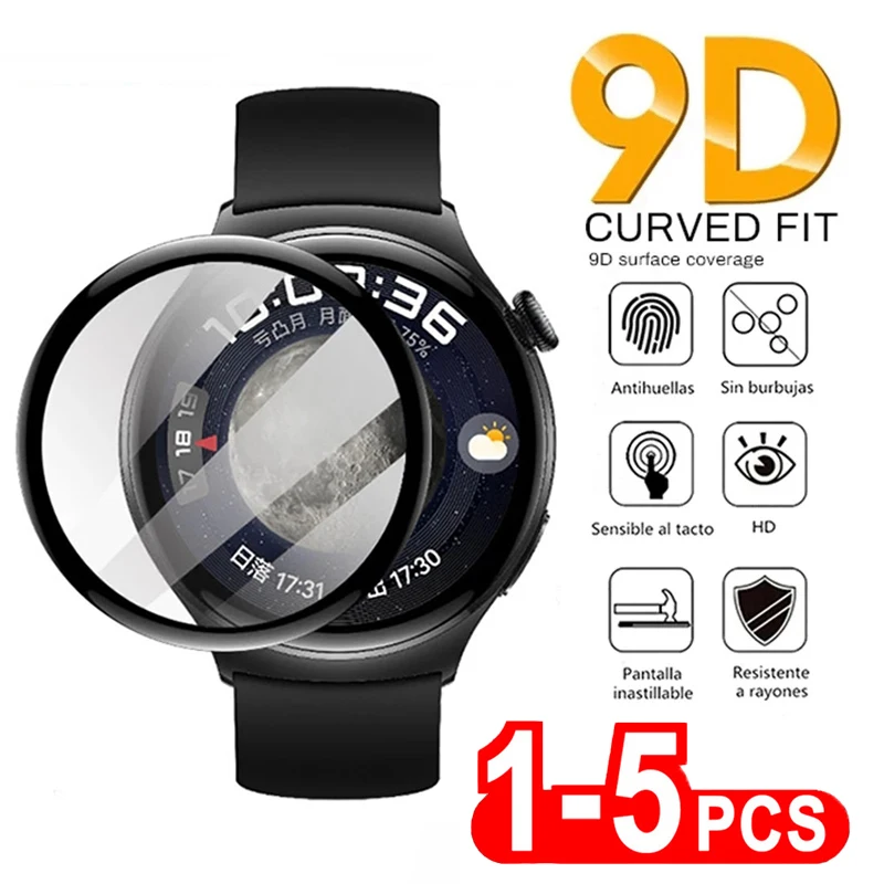 9D Curved Tempered Glass For Huawei GT 2 3 Pro 2E Fit 2 Runner Full Screen Protector for Honor Magic Smartwatch Protective Film