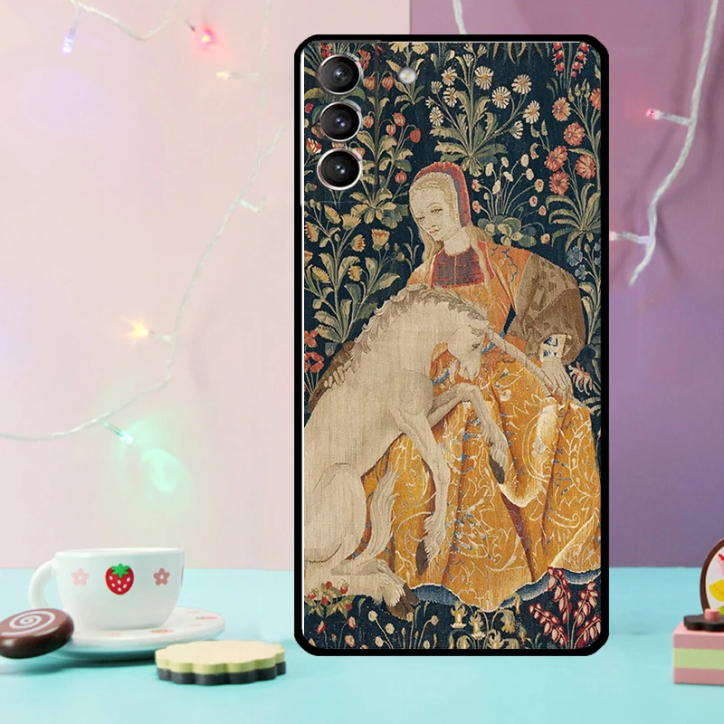 Renaissance art Painting Case For Samsung Galaxy S24 S21 S22 S23 Ultra Plus S20 FE S8 S9 S10 Note 10 20 Ultra Cover