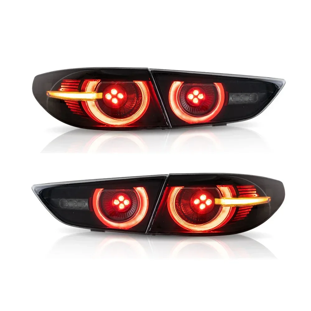 Car LED Taillights Tail Light  Fit For Mazda 3 Mazda3 Axela 2019-2021 Rear Lamp DRL + Turn Signal + Brake + Reverse LED lights