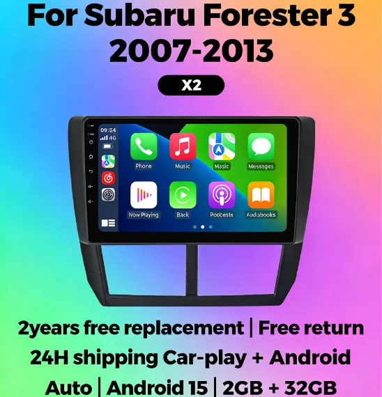 

For Subaru Forester 3 SH 2007-2013 For Impreza GH GE Wireless CarPlay Android Auto Head Unit 2Din Car Radio Stereo Navi Car DVD