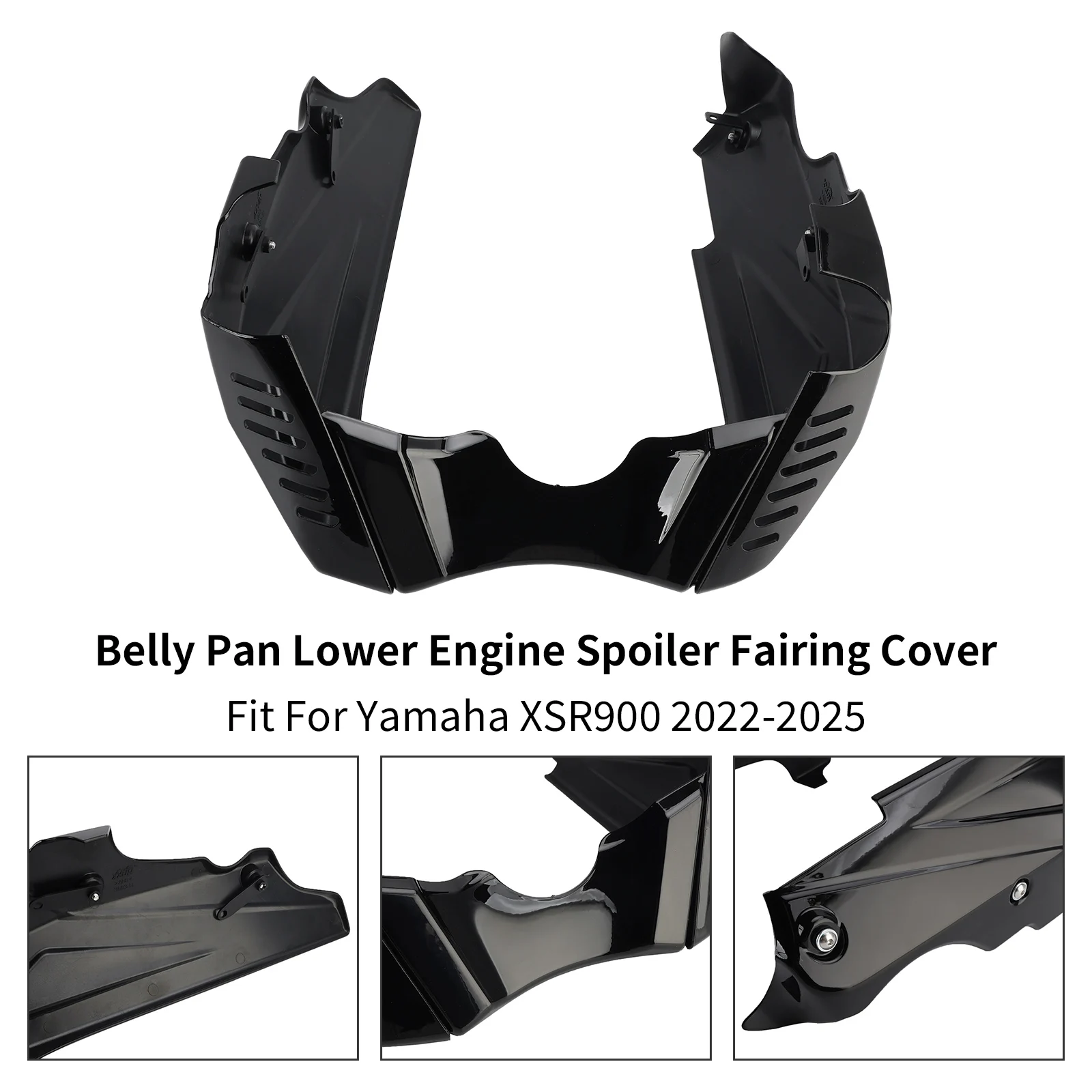 Topteng Belly Pan Lower Engine Spoiler Fairing Cover For Yamaha XSR900 2022 2023 2024 2025
