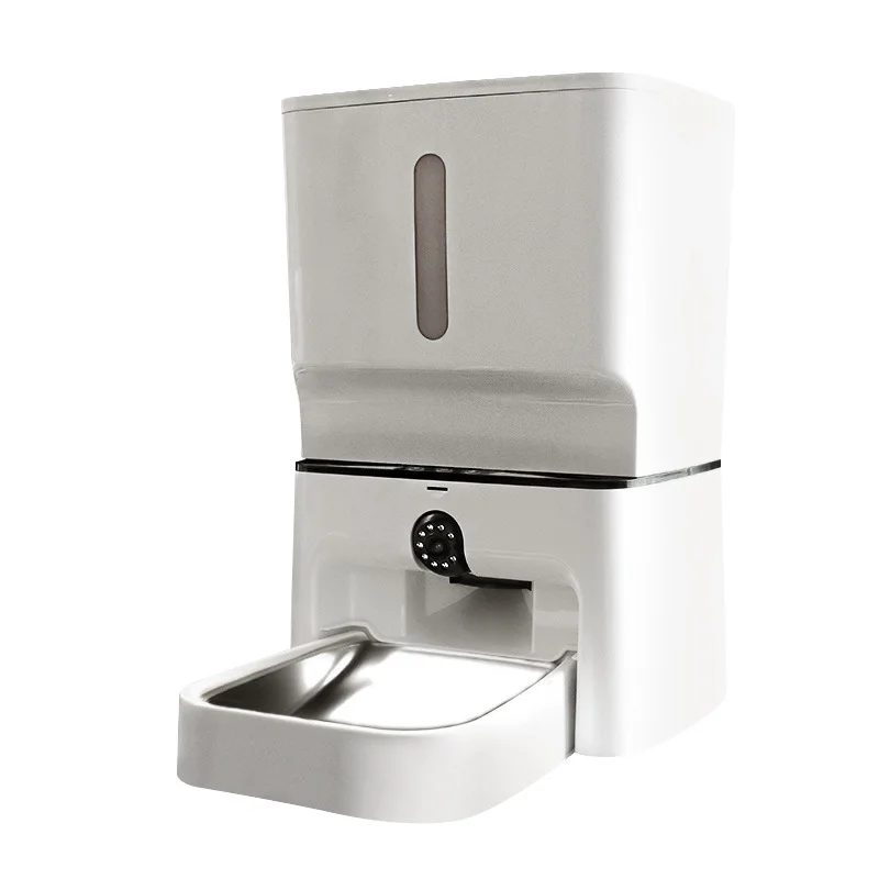 

Rotatable camera, automatic feeder timing
