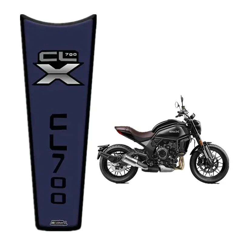 For CFMOTO 700CL-X CLX700 Fuel Tank Carbon Fiber Scratch-resistant Stickers Motorcycle Motor Stickers Fish Bone Decals CLX 700-3