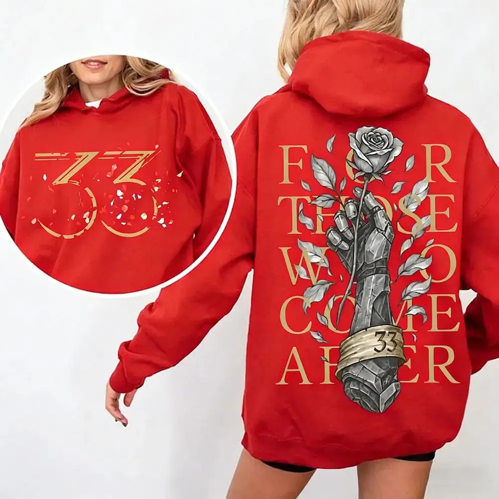 Game Tribute Apparel Hoodie Expedition 33 voor degenen die daarna komen Citaat Gamer Hoodie Gustave Clair Obscur Fan Sweatshirt Unisex