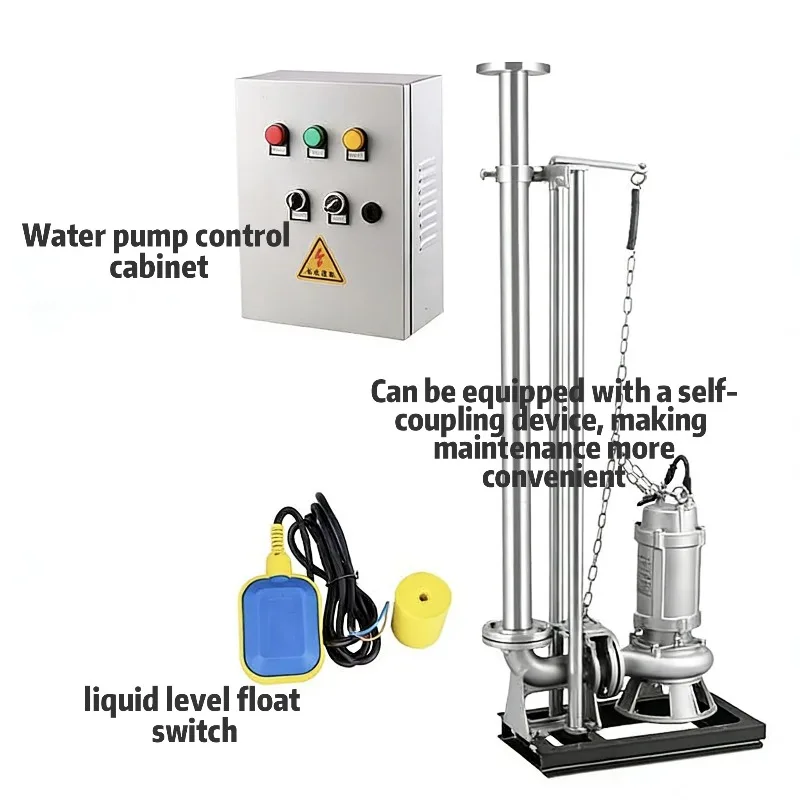 Stainless Steel Submersible Water Pump High Performance for Home Pond Sewage Discharge Applications