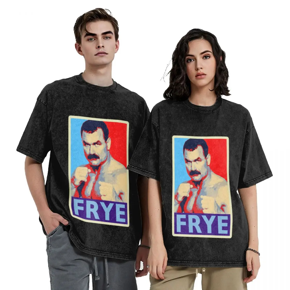 

Don Frye MMA Legend Tribute Shepard Fairey Style T-Shirt plus size clothes sports fans blue lock black t-shirts for men