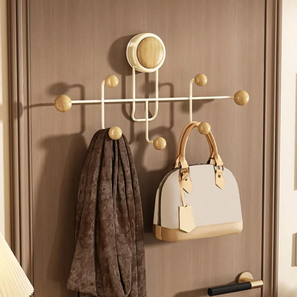 

Настенный крючок для спальни, сверхпрочный, на присосках, многокрючковый, без сверления, для прихожих, ванных комнат, спален