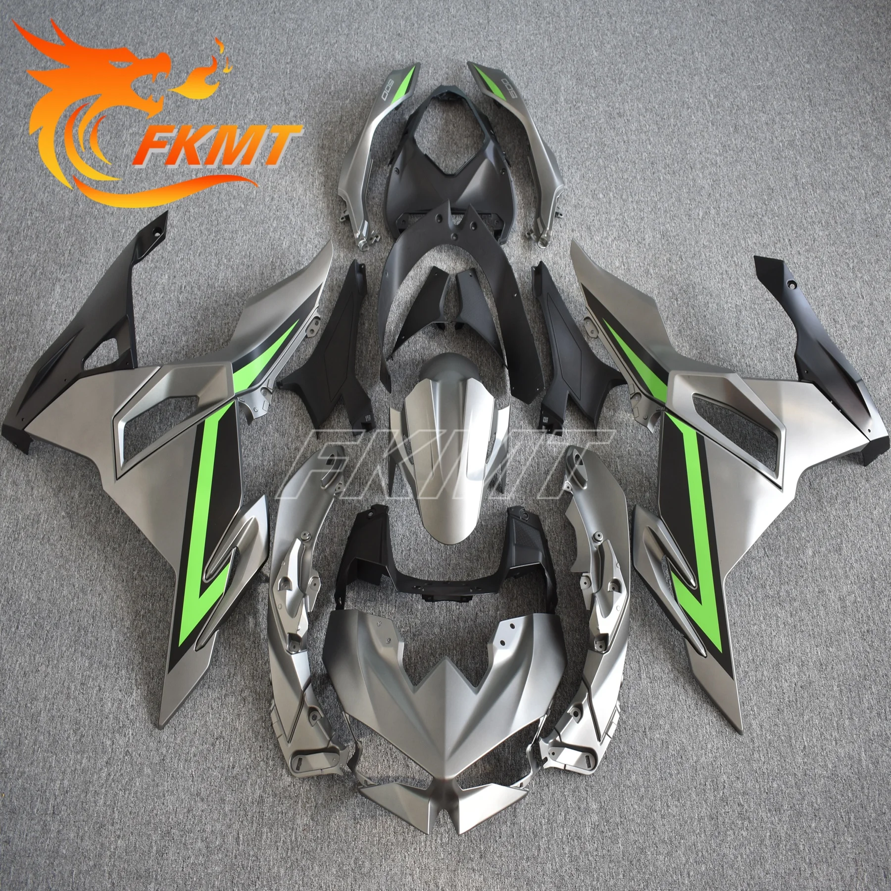 

Motorcycle Fairing Kit Suitable For Kawasaki NINJA 500 2024 New ABS Bodywork Ninja500 24 Plastic Fairing Kit Sets Matte Grey