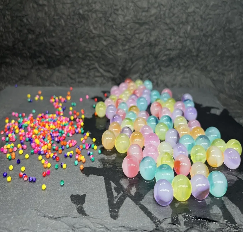 

200-300pcs Jelly Patterned Pearl Shaped Vein Water Beads Growing in Water Magic Big Gel Water Balls Wedding Home Candle Decor